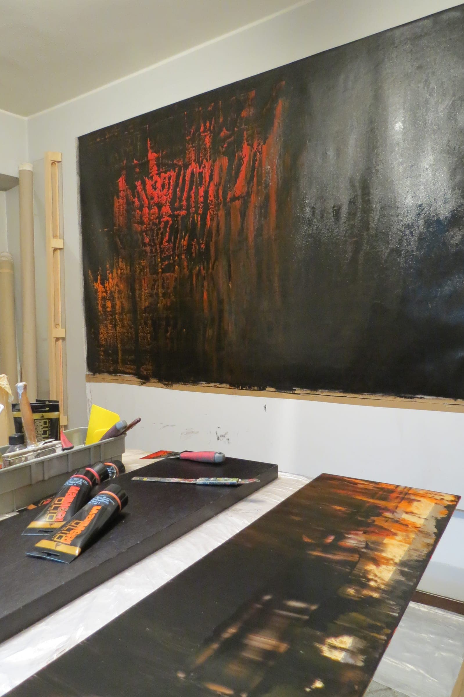 Opera in lavorazione nello studio di Ulderico Rota, 5
