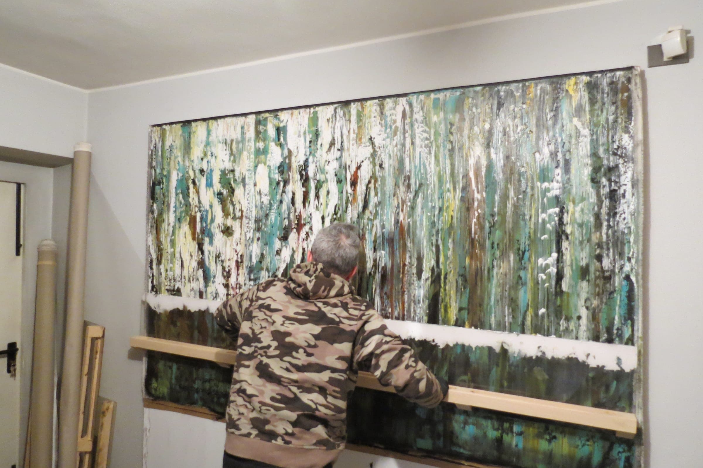 Opera in lavorazione nello studio di Ulderico Rota, 10