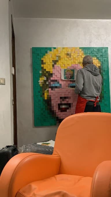 Opera in lavorazione nello studio di Ulderico Rota, 22