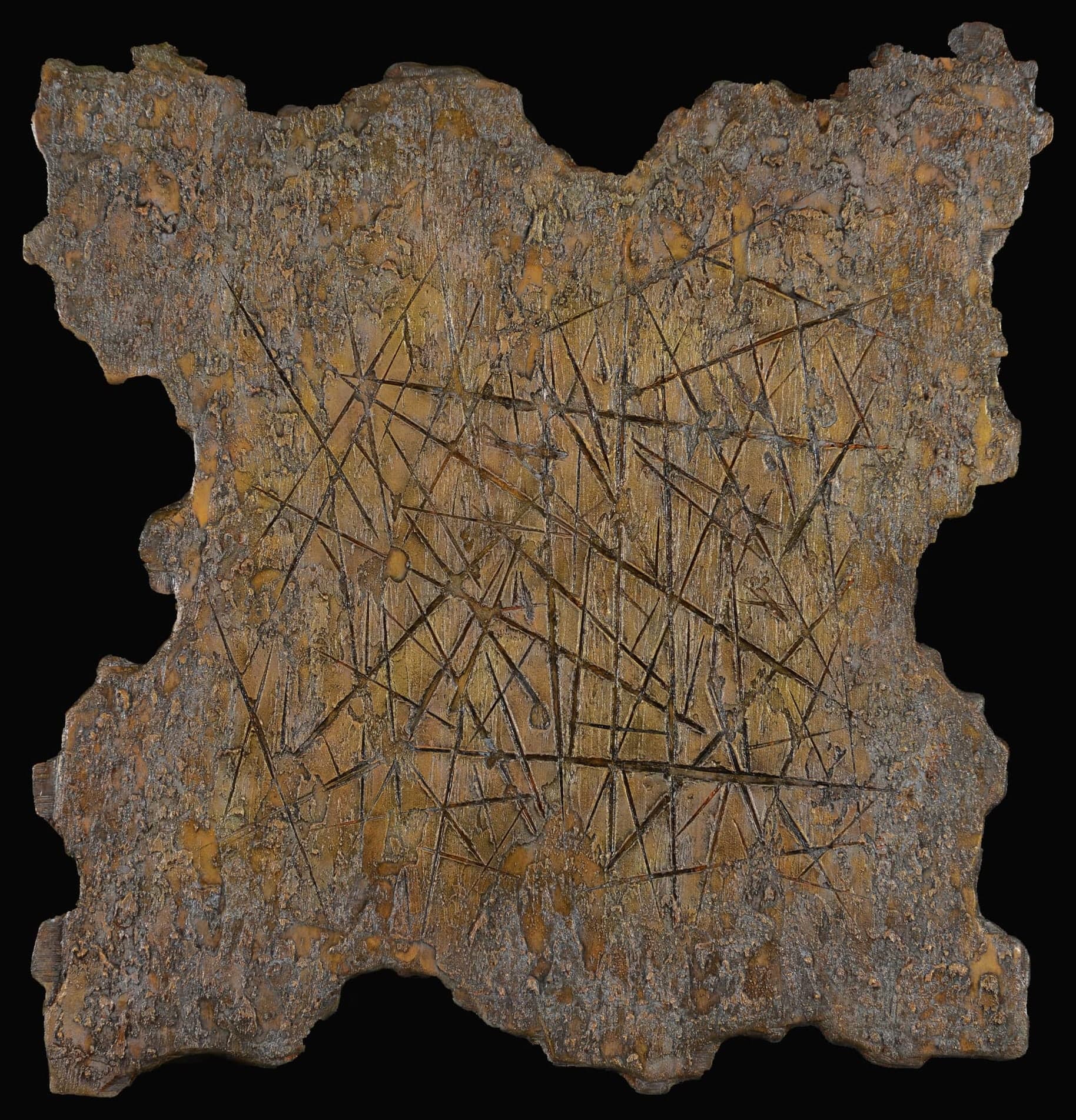 The sign 4, 2013, Tecnica mista su tavola
