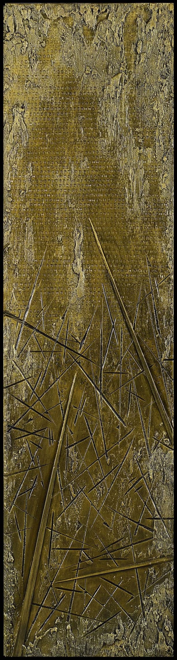 Code 1, 2016, Tecnica mista su pannello