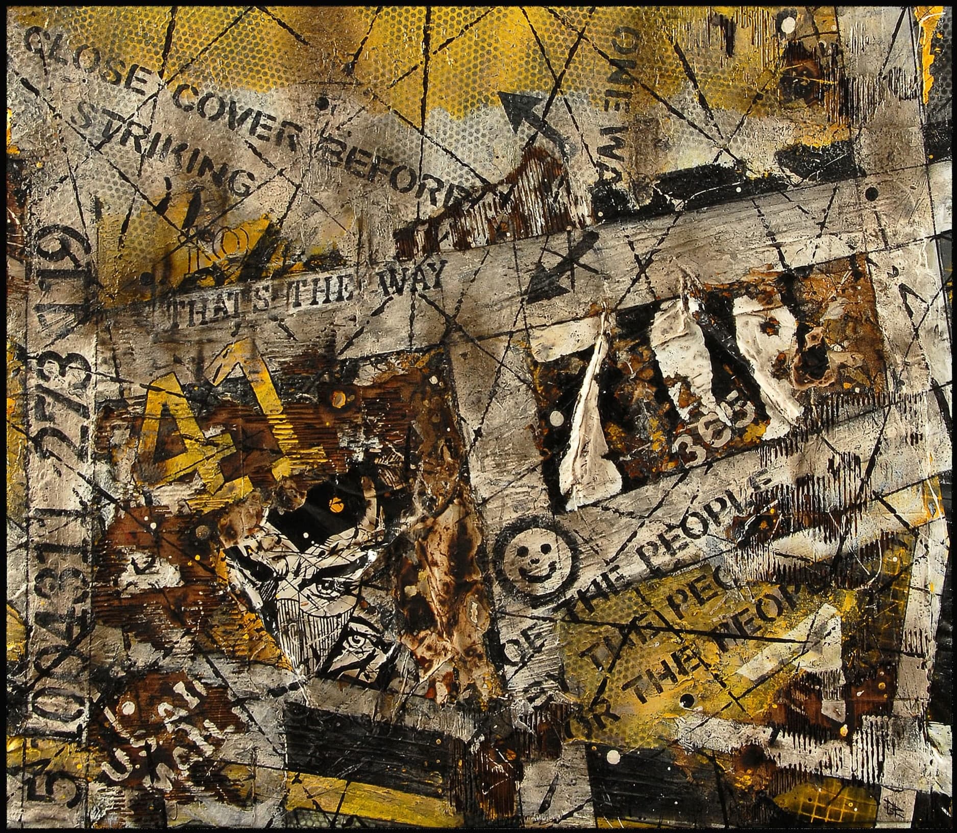 One way, 2011, Tecnica mista su tela