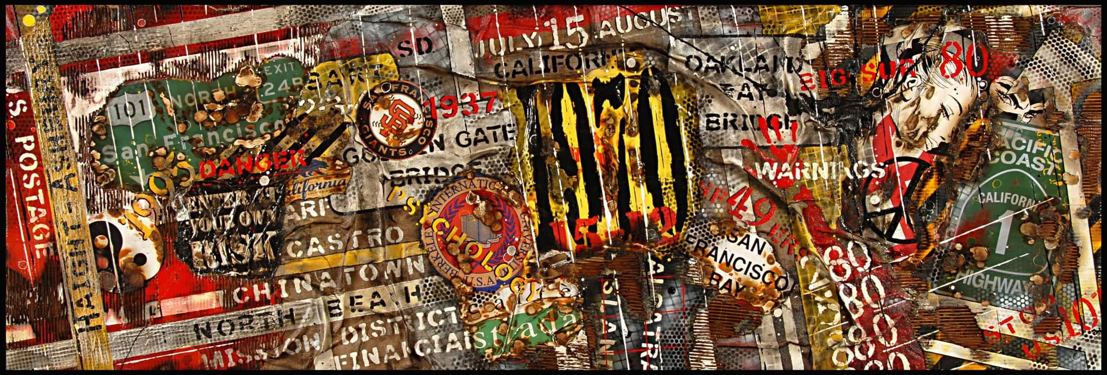 The trip of a lifetime, 2012, Tecnica mista su tela