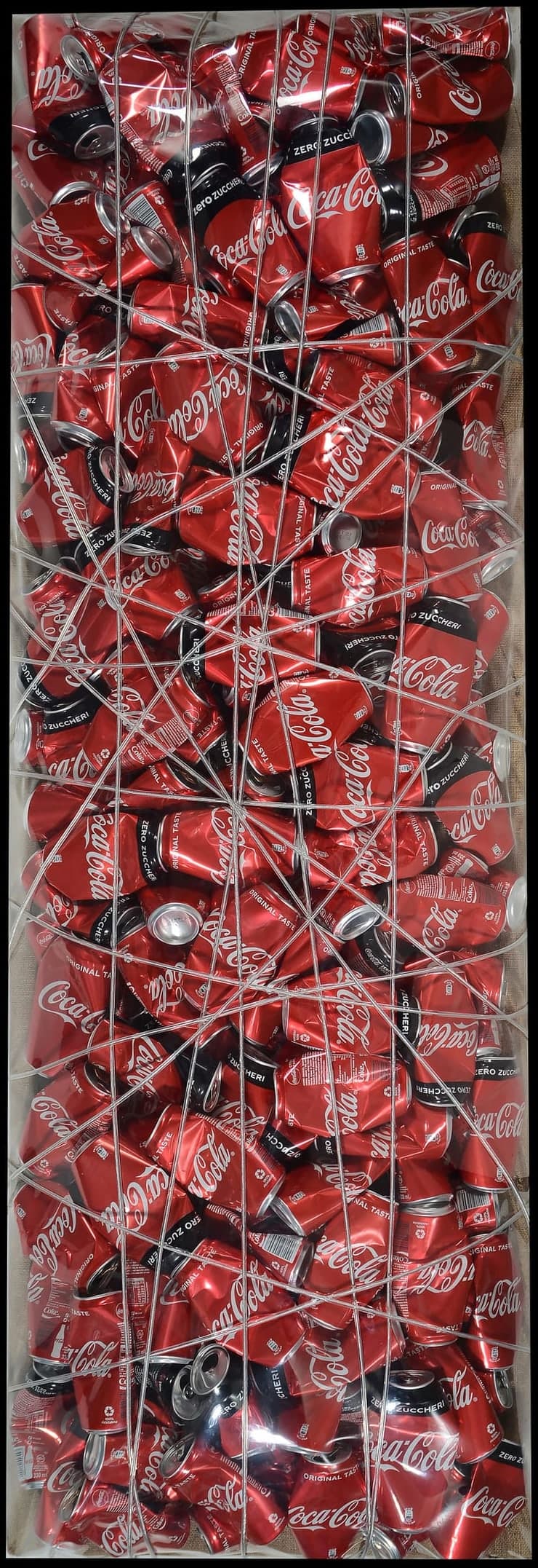 Coca cola - 1, 2024, Tecnica mista su pannello