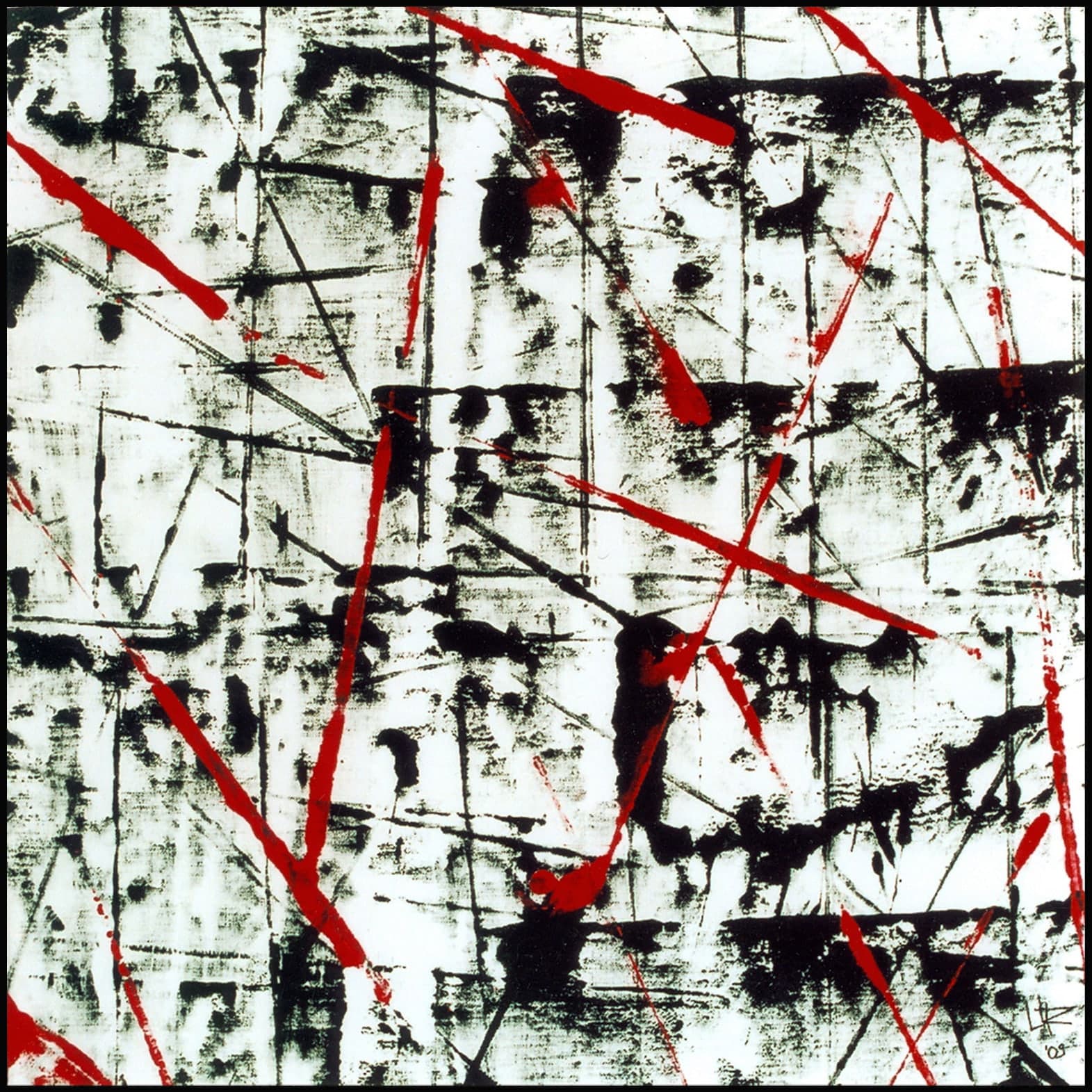 Voglia di emergere, 2009, Tecnica mista su tela