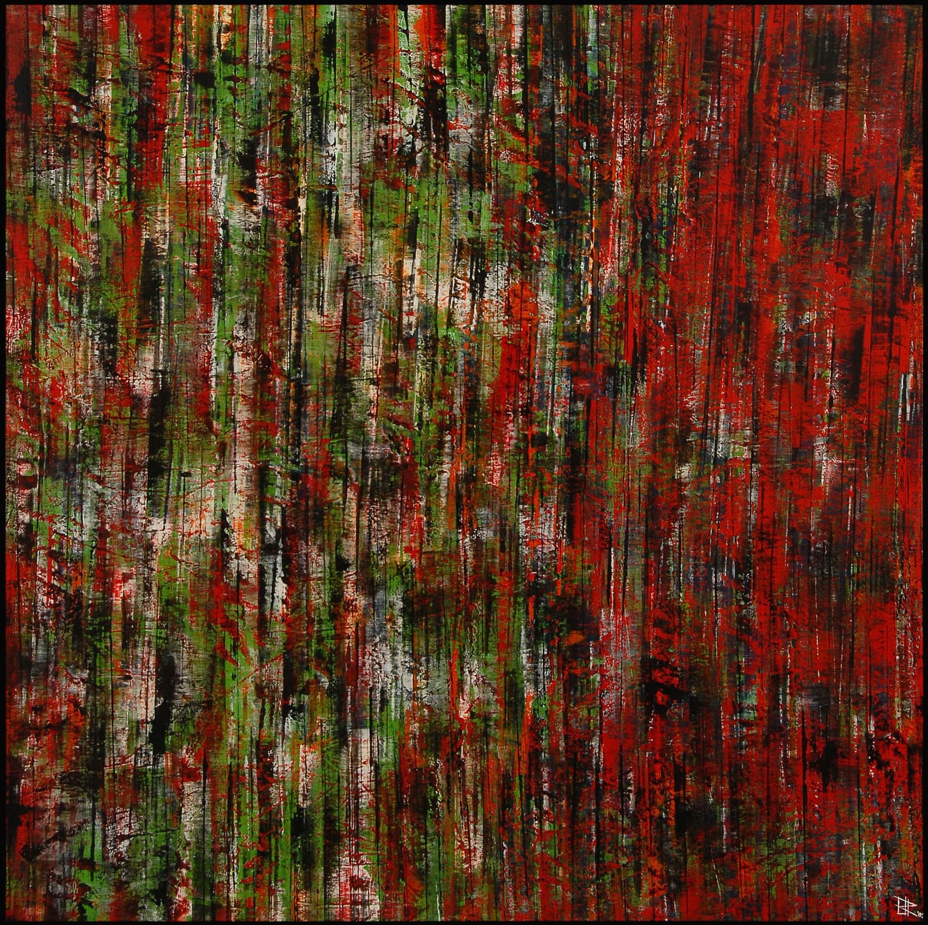 Foresta, 2009, Tecnica mista su tela