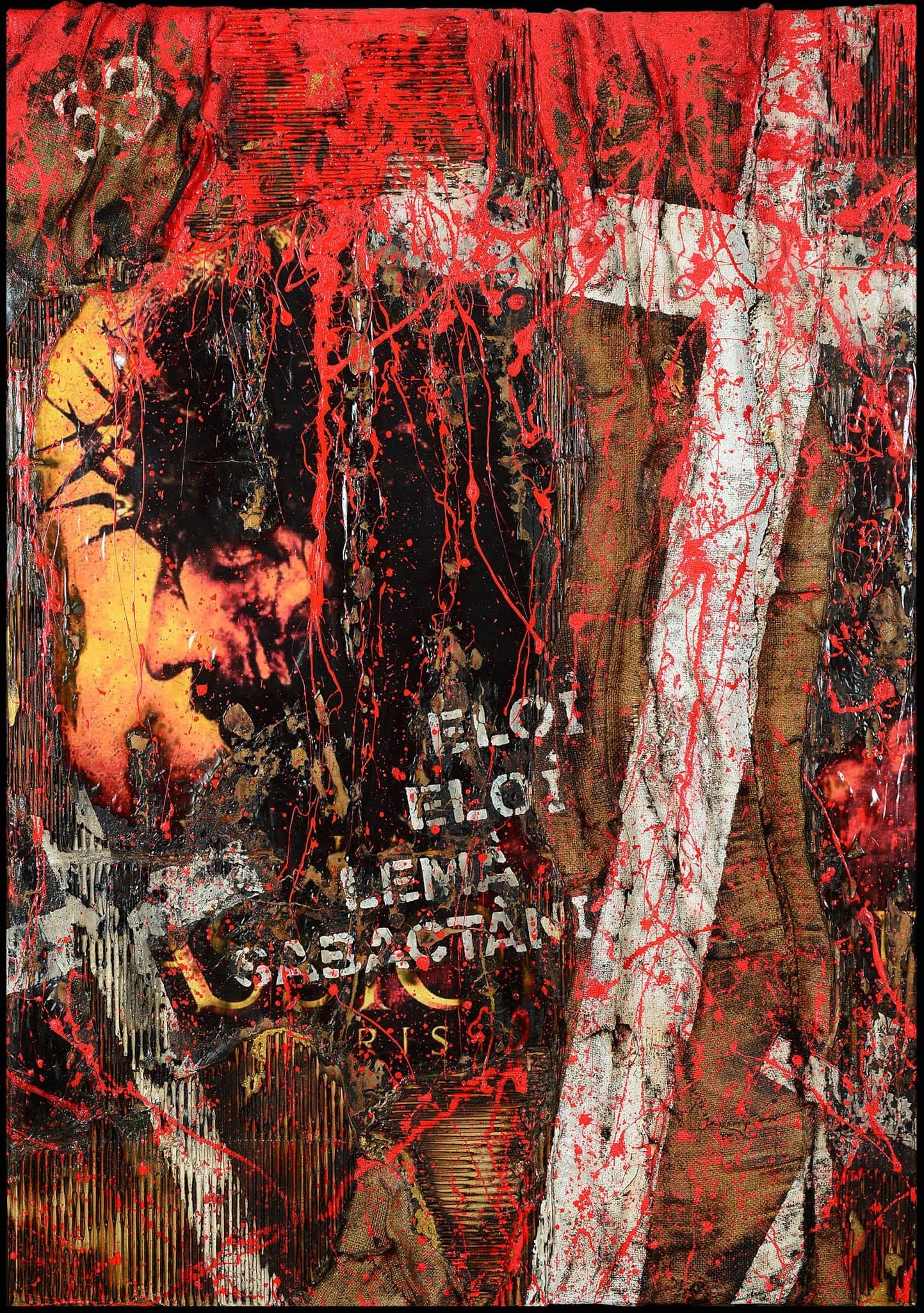 Cristo, 2016, Tecnica mista su tavola
